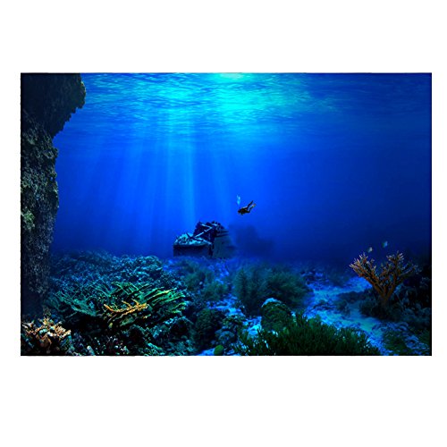GOTOTOP 75 Gallon Aquarium Background Poster Décor