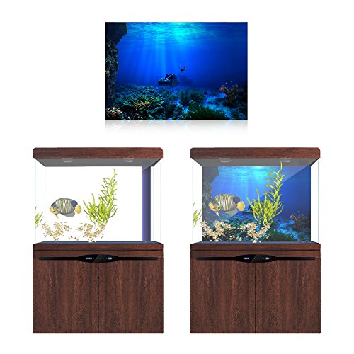 GOTOTOP 75 Gallon Aquarium Background Poster Décor
