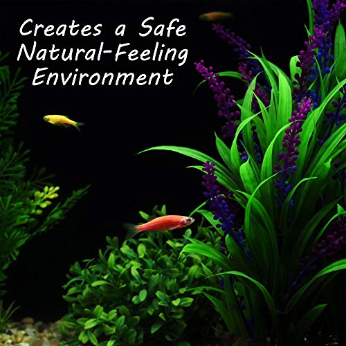 Large Artificial Plants for Fish Tanks - 4 Pack