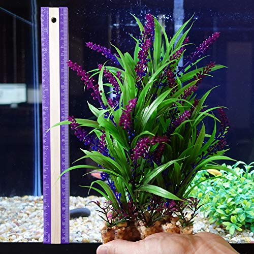 Large Artificial Plants for Fish Tanks - 4 Pack