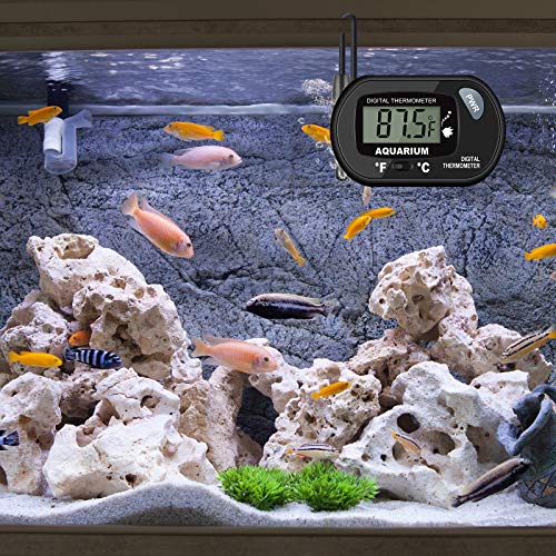 2-Pack Aquarium Thermometer with 3.3ft Cord