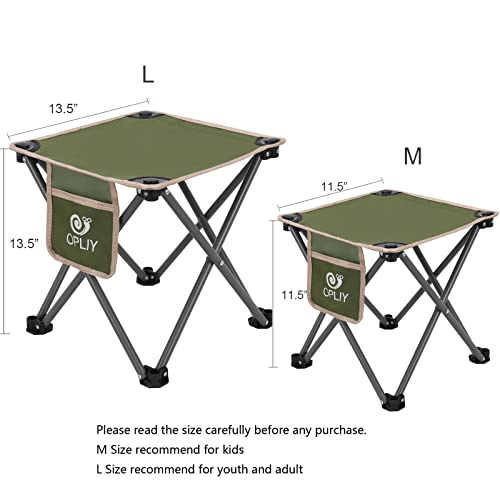 Opliy Portable Folding Camping Stool - Green