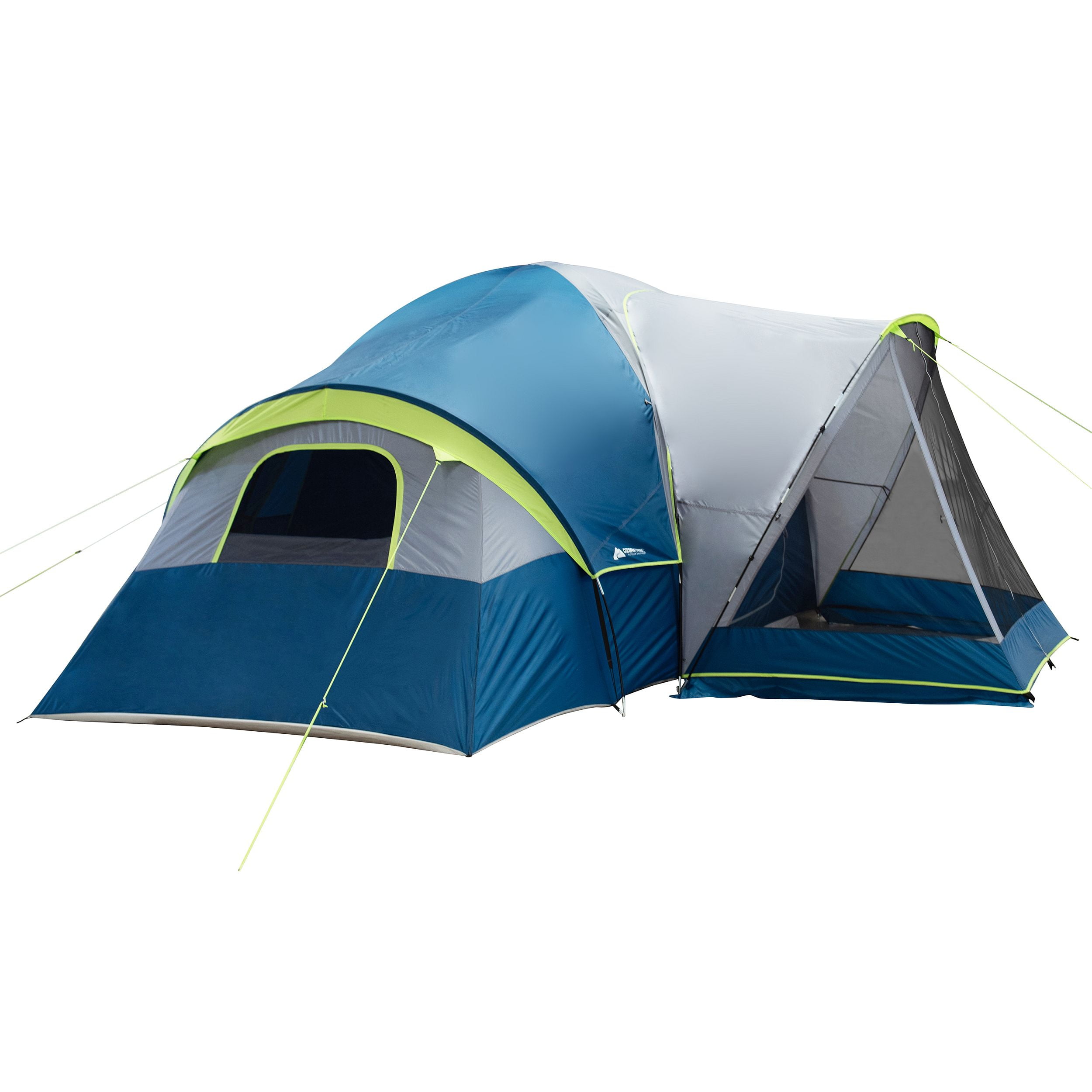 10-Person Family Tent with 3 Rooms & Porch