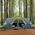Spacious 10-Person Family Camping Tent - Easy Setup