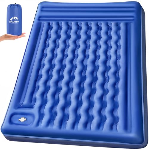 Extra-Thick Double Camping Sleeping Pad with Pillow