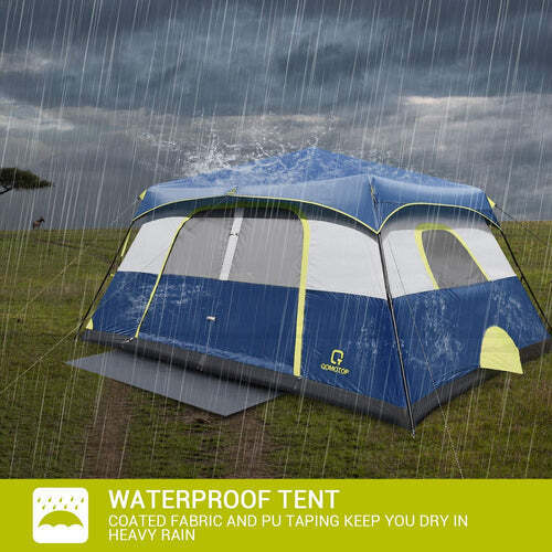 10-Person Instant Waterproof Camping Cabin Tent