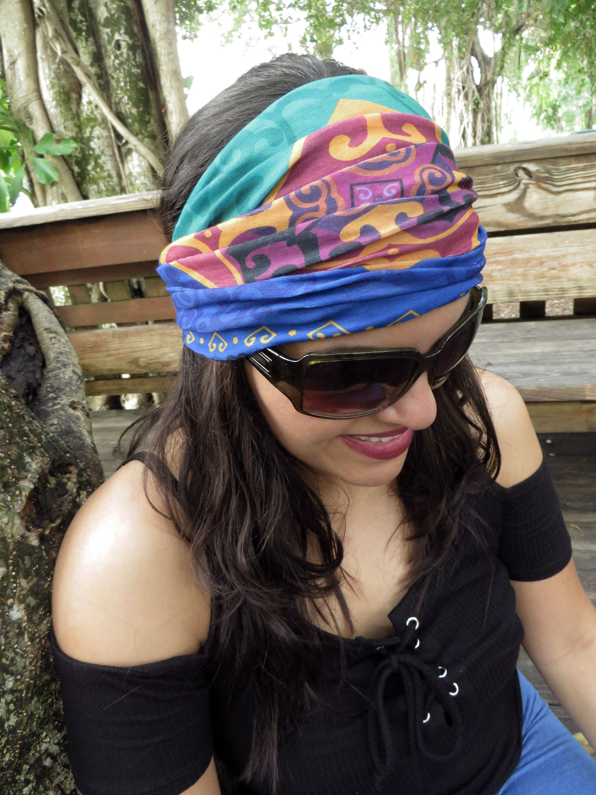 Bohemian Wide Headband for Yoga and Fitness