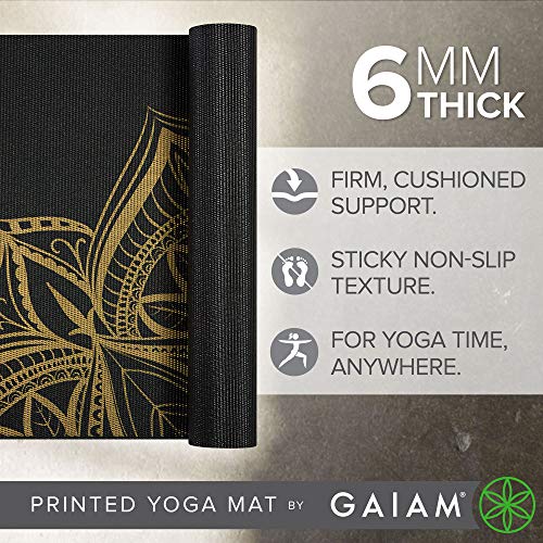Gaiam Extra Thick Non-Slip Yoga Mat 6mm