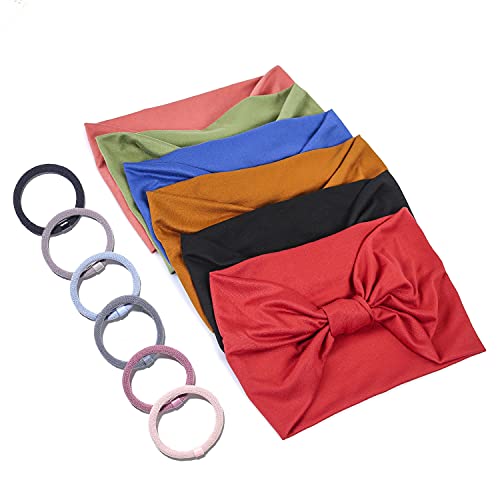 GILI 6 Pack Non-Slip Wide Headbands for Active Women