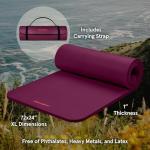 Retrospec Solana Non-Slip Yoga Mat - Boysenberry