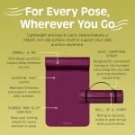 Retrospec Solana Non-Slip Yoga Mat - Boysenberry