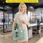 ZHMO Women’s Canvas Tote Bag with Pockets