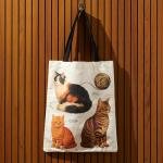 Moody Cats Eco-Friendly Canvas Tote Bag
