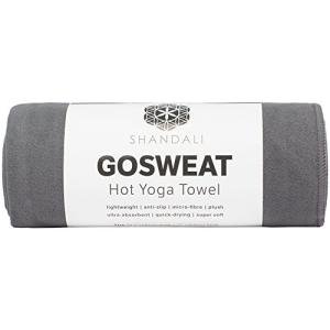 Shandali Suede Hot Yoga Towel - Gray 26.5"x72