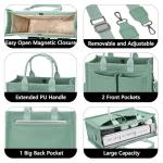 ZHMO Women’s Canvas Tote Bag with Pockets