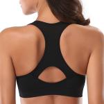 MIRITY Women's High Impact Racerback Sport Bras 3-Pack