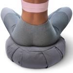 Cheer Collection Meditation Cushion - Ergonomic Floor Pillow, Yoga Pillow with Buckwheat Filling, Zafu Meditation Cushion, Comfort & Meditation Posture Support