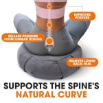 Cheer Collection Meditation Cushion - Ergonomic Floor Pillow, Yoga Pillow with Buckwheat Filling, Zafu Meditation Cushion, Comfort & Meditation Posture Support