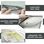 MYDAYS OUTDOOR Meditation Cushion,Comfortable Floor Pillow, Memory Foam Fill in Meditation Pillow with Velvet Cover,Floor Cushion Seating for Adults,Premium Yoga Bolster (Grey)