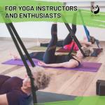 Slim Panda Yoga Strap for Stretching,Cotton Yoga Strap with Adjustable D-Ring Buckle,Non-Elastic Yoga Belt for Pilates,Gym Workouts,Physical Therapy,Improve Flexibility