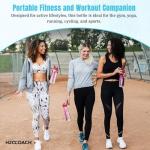 H2OCOACH Motivational Hydration Water Bottle, Fitness Sports Tritan Bottle with Straw, Gym Workout Reminder for Better Hydration Water Intake with Time Marker and Measurements, BPA-Free (30 Oz)