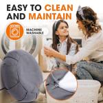 Cheer Collection Meditation Cushion - Ergonomic Floor Pillow, Yoga Pillow with Buckwheat Filling, Zafu Meditation Cushion, Comfort & Meditation Posture Support