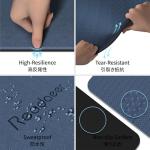 Readaeer Foldable Yoga Mat for Travel Folding Yoga Mat 6mm Thick with Carrying Bag, Non-Slip TPE Exercise Pilates Mat for 72" L x 24" W x 0.24 Inch (Blue)