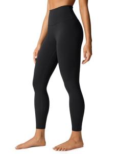 CRZ YOGA Butterlift Workout Leggings 25" - High Waisted Pilates Gym Athletic Womens Yoga Pants Buttery Soft Black Small