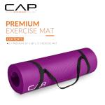 CAP Barbell Yoga Mat 1/2" Thick with Carrying Strap - High Density Exercise Mat for Yoga, Pilates, Stretching, Floor & Fitness Workouts - 68''x24''x1/2" | Wine