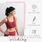 Maven Thread 4" Wide Workout Headbands for Women (4 Pack) – Non-Slip Sweatbands for Gym, Running & Yoga (Basics)