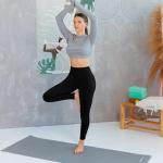 Leafigure 2 Pack Leggings with Pockets for Women, High Waisted Soft Leggings for Yoga Gym Black SM