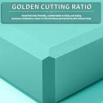 Yoga Blocks 2 Pcs, 9"x6"x3" Yoga Brick Foam Blocks EVA Foam Block Props Accessories for Pilates Stretching and Meditation (Light Blue, Large)