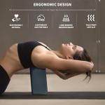 Yoga Blocks 2 Pcs, 9"x6"x3" Yoga Brick Foam Blocks EVA Foam Block Props Accessories for Pilates Stretching and Meditation (Grey, Large)