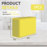 MBHKRRS 9"x6"x3" Yoga Blocks, Soft Non-Slip Surface Premium Foam Blocks, Supportive, Lightweight, Odor Resistant, Yoga Accessories for Pilates Meditation General Fitness Stretching Toning (yellow-1 Pack)