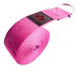 Clever Yoga - 8 ft Yoga Strap for Exercise & Physical Therapy, Leg Stretching Strap Yoga Accessories & Stretching Equipment, Leg Stretcher for Women & Men, Home Workout Essentials - Pink