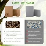 Cork Yoga Blocks 2 Pack Set, Natural Cork Soft Non-Slip Yoga Blocks, High Density & Eco Friendly Yoga Accessories for Women| Men, Ideal for Yoga, Pilates, Stretching and Toning