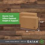 Gaiam Cork Yoga Brick -2PK - CORK