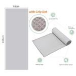 CYCLXY 2 Pack Hot Yoga Towel with Grip Dot，Stickyfiber Yoga Mat Towels Non Slip for Hot Yoga,Absorbent Microfiber Sweat Anti-Slip Cover,Bikram,Pilates,Exercise,Fitness