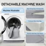 NGT new guide steps Yoga Bolster Pillow for Meditation and Support - Rectangular Yoga Cushion Foam Wedges Washable Suede Pillowcase for Men and Women with Carry Handles.(Grey Soft fabric)