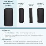 Everyday Yoga Premium Bolster, Soft & Supportive Meditation Pillow with Carry Handle, Lightweight Cushion, Peacock - Rectangular