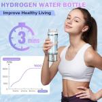 2026 Upgrade Hydrogen Water Bottle,14OZ Portable Hydro Water Machine, Rechargeable Hydrogen Water Bottle Generator for Travel, Home, Office, Fitness & Everyday Hydration – Gift for Family & Friends