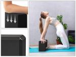 EXERZ Yoga Blocks 2 pack, Gym Blocks, Exercise Workout Fitness Bricks, Pilates Stretch Handstand Non-Slip (Black 2pcs)