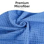 HOMEXCEL Hot Yoga Towels 2 Pack, (26.5" x 72") Non-Slip & Ultra-Absorbent Microfiber Yoga Mat Towels for Hot Yoga, Pilates, Exercise, Fitness, Bikram and Workout, Blue/Pink