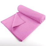 HOMEXCEL Hot Yoga Towels 2 Pack, (26.5" x 72") Non-Slip & Ultra-Absorbent Microfiber Yoga Mat Towels for Hot Yoga, Pilates, Exercise, Fitness, Bikram and Workout, Blue/Pink