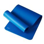 Amazon Basics 1/2 Inch Extra Thick Exercise Yoga Mat with Carrying Strap for Home Workouts and Fitness, Non-Slip, Cushioned Support, 74" x 24" x 0.5", Blue