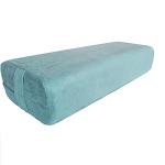 NGT new guide steps Yoga Bolster Pillow for Meditation and Support - Rectangular Yoga Cushion Foam Wedges Washable Suede Pillowcase for Men and Women with Carry Handles.(Green Soft fabric)