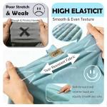 NGT new guide steps Yoga Bolster Pillow for Meditation and Support - Rectangular Yoga Cushion Foam Wedges Washable Suede Pillowcase for Men and Women with Carry Handles.(Green Soft fabric)