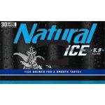 Natural Ice American Lager Beer 30 pack 12 fl oz Aluminum Cans 5.9% ABV