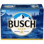 Busch American Lager Beer 30 pack 12 fl oz Aluminum Cans 4.3% ABV