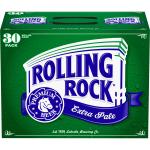 Rolling Rock Extra Pale Beer, 30 pack 12 fl. oz. Aluminum Cans, 4.6% ABV